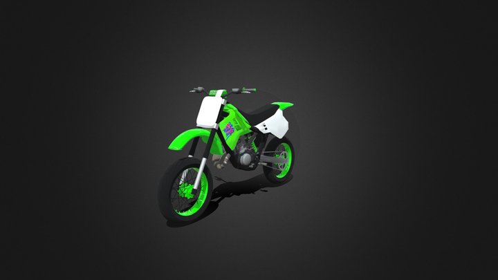 Kawasaki kx 1991 3D Model