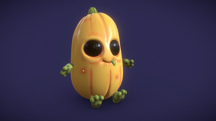 Cute Pumpkin - Ready for Print 3D Model