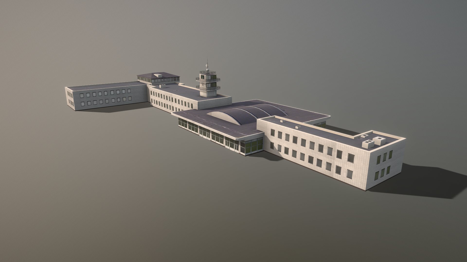 3D model LKPR_Military_Terminal Prague Ruzyne Airport