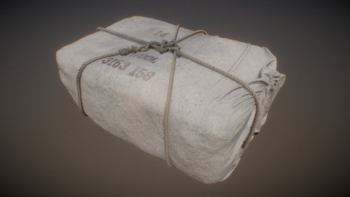 Victorian Wool Bale 3D Model