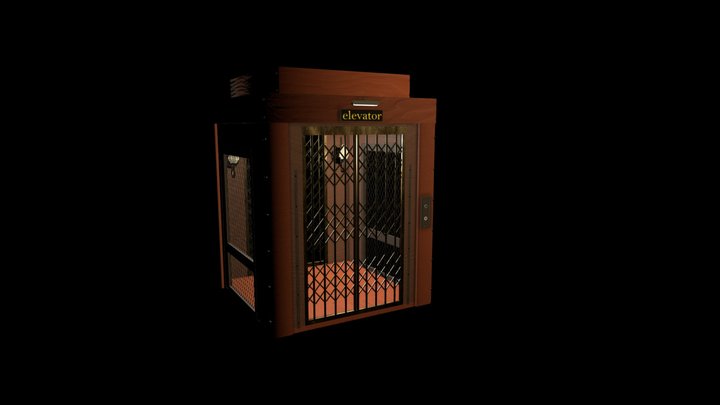 Vintage Elevator 3D Model