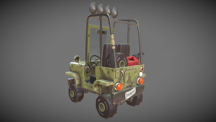 Boxy Jeep 3D Model