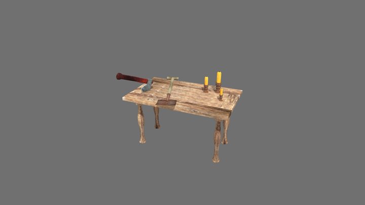 Forest Loner - 3 Simple props 3D Model