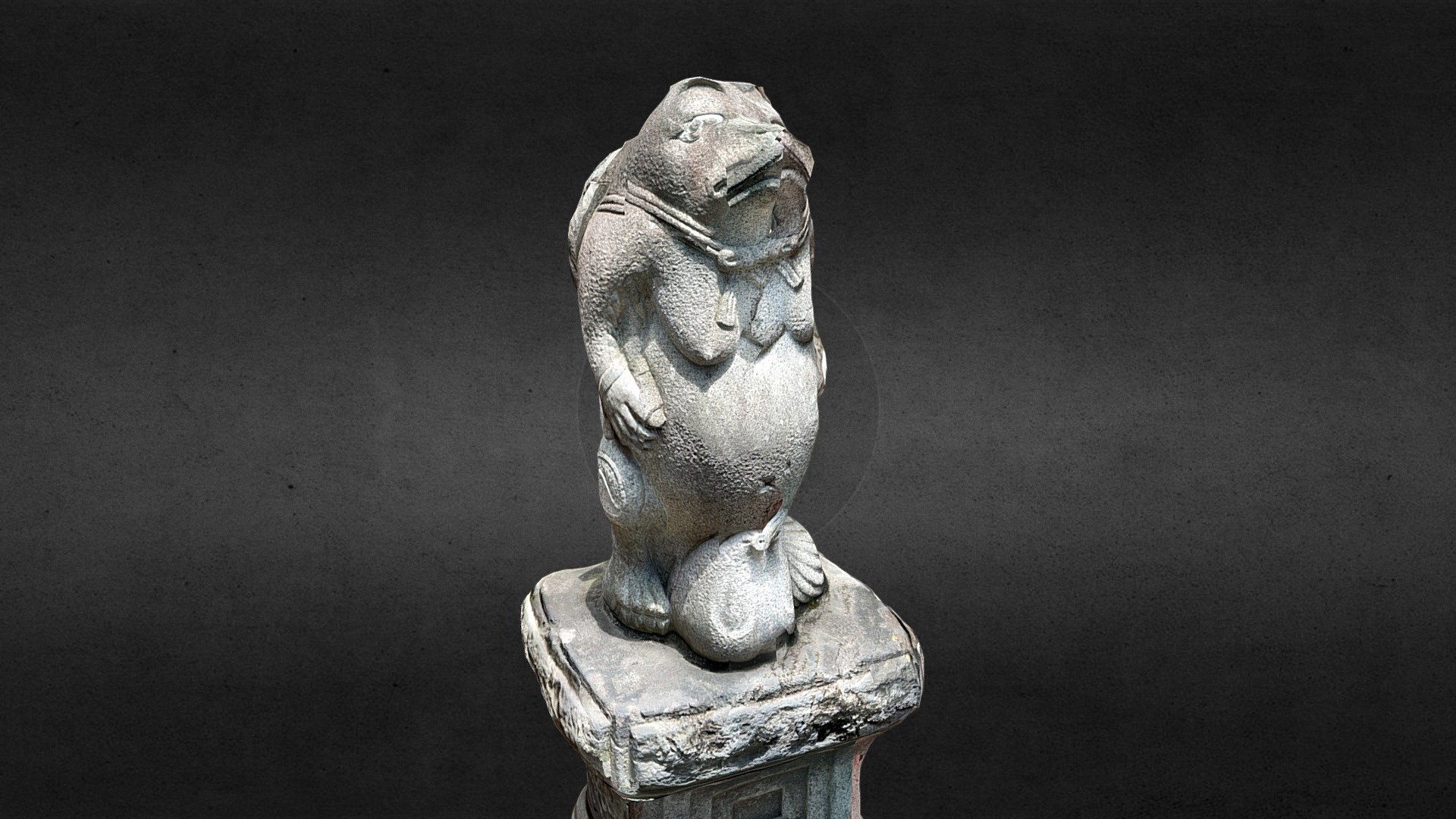 Tanuki statue scans with iPhone12 Pro_02