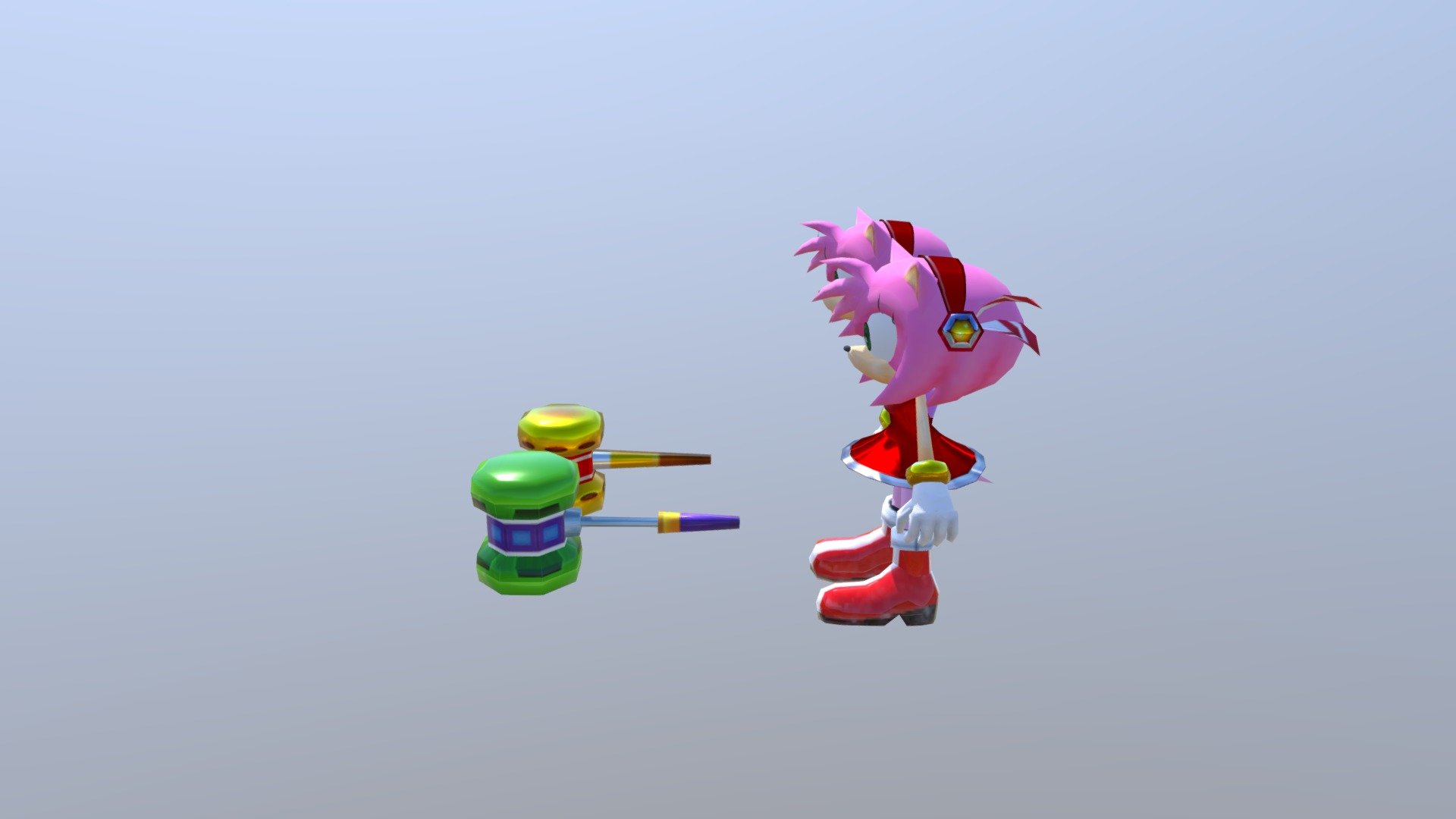 amy rose sonic adveture DX