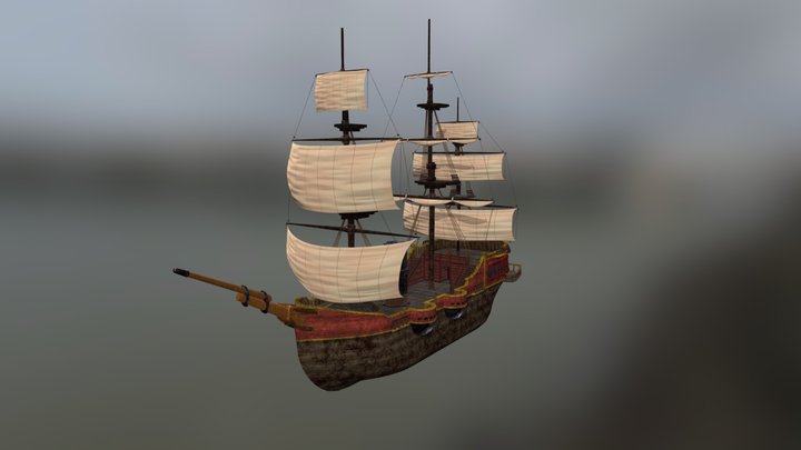 SailShip 3D Model