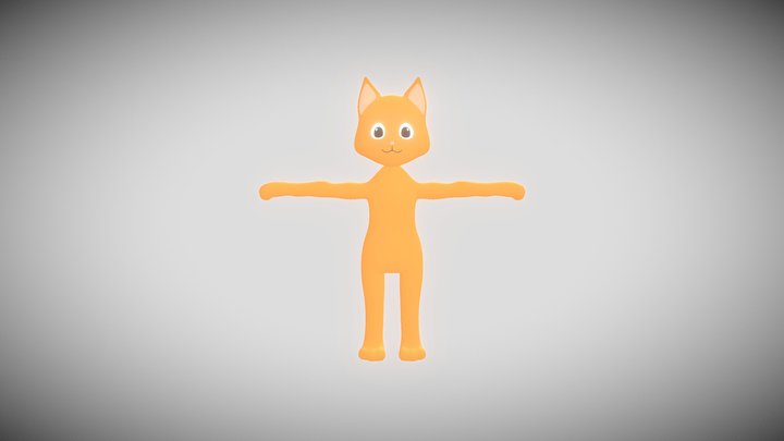 Orange Cat 3D Model
