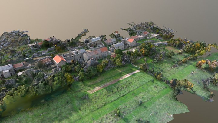 Abandoned Mountain Village: Veliki Ledenik 3D Model
