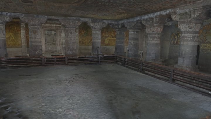 Ajanta Cave 01 3D Model