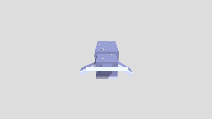 Minecraft Style Whale 3D Model