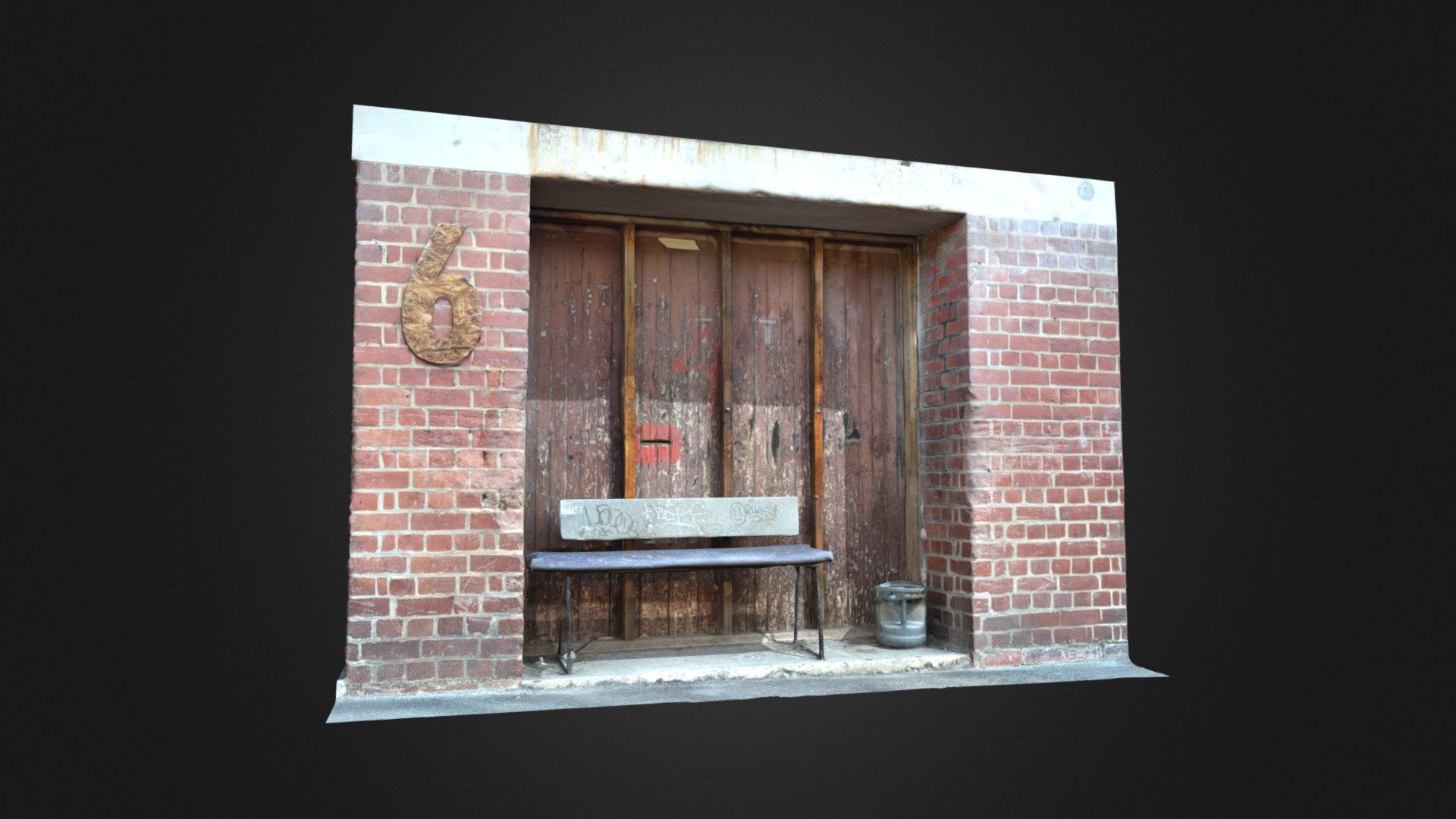 Brick Facade / Smoke Break Shelter