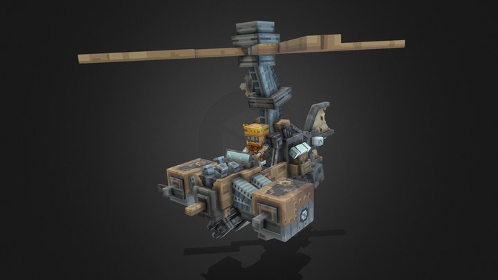Steampunk Aerial Boss 3D Model