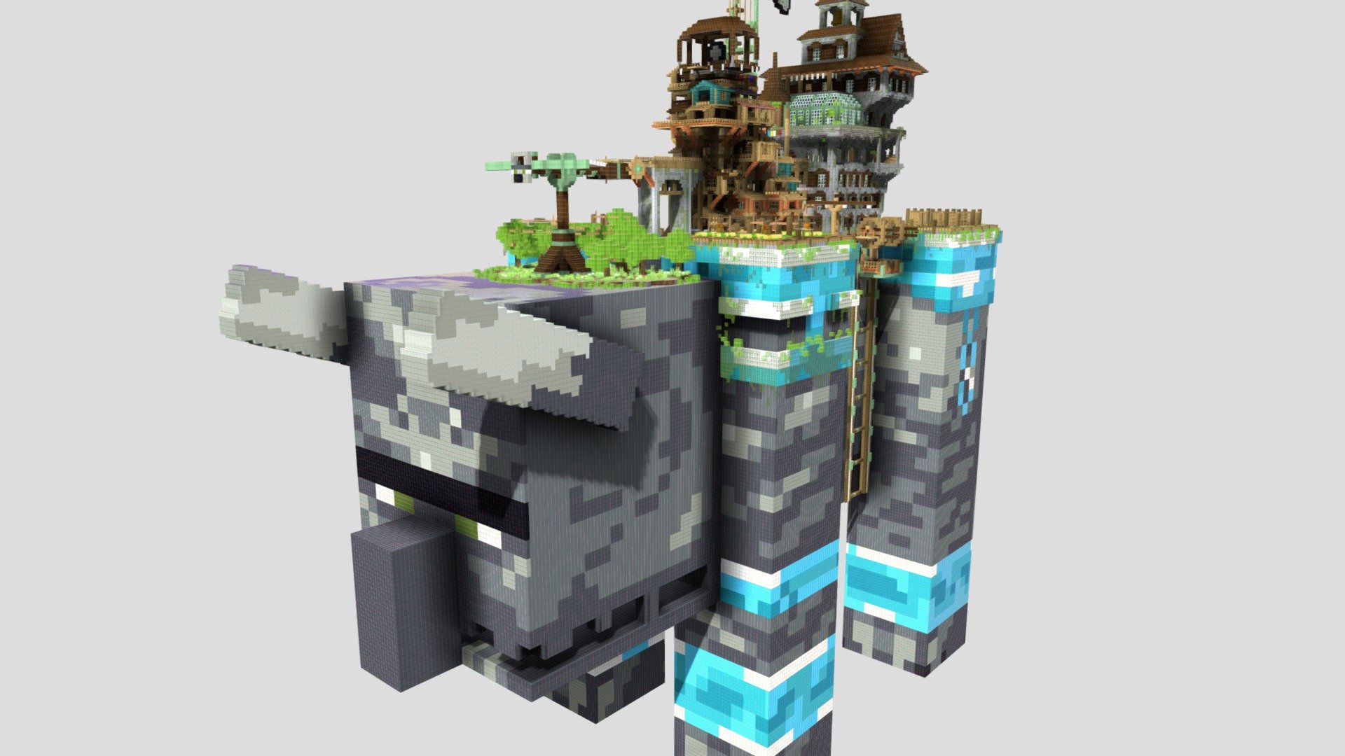 Giant Ravager and outpost - 3D model by nayakura8080 [0e11a57] - Sketchfab