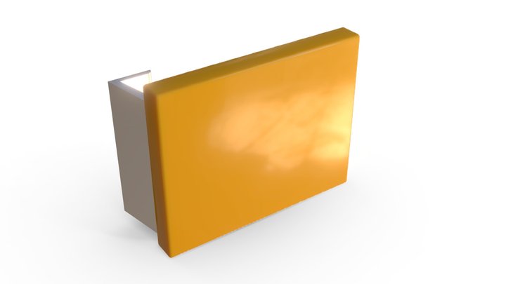 Uchwyt drzwiowy płytkowy typu 431-51 3D Model