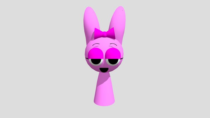 Pinki Sprunki 3D Model