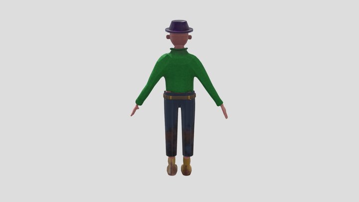 The Gardener (Human Model textured) 3D Model