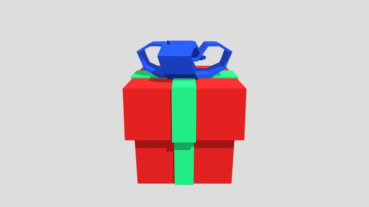 Christmas Gift box 3D Model
