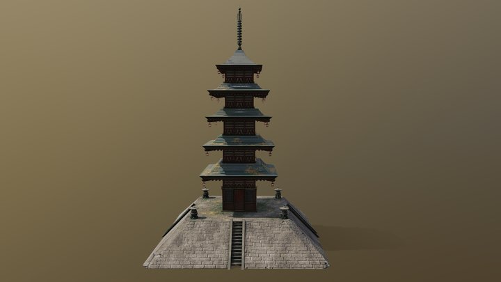 Japanesetemple 3D Model