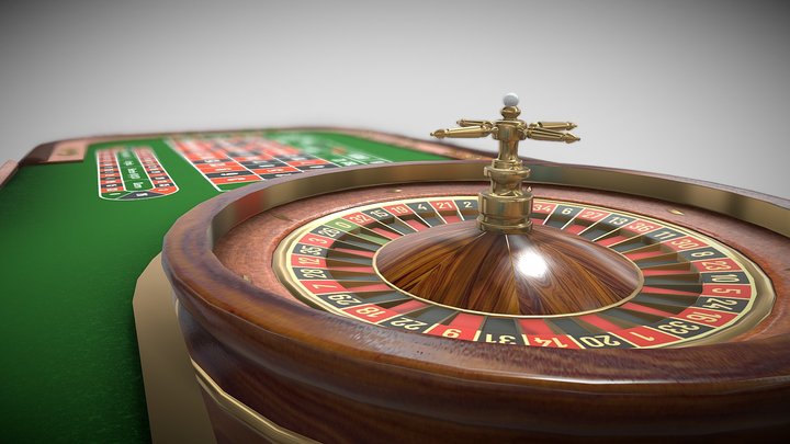 Casino Roulette Low-poly 3D model PBR Textures 3D Model