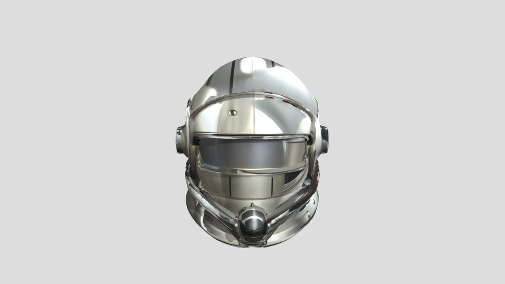 Space Helmet — 3D Model | Game Ready | PBR Textu