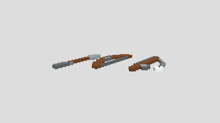 Bow Arrow Fishing Rot 3D Model
