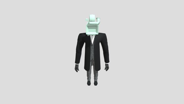 Big cameraman. 3D Model
