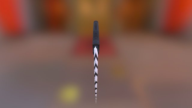 Karambit Zebra 3D Model