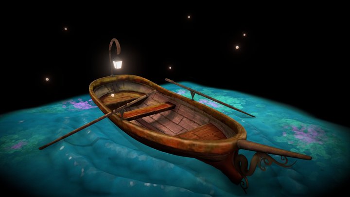 fantasy Boat 3D Model
