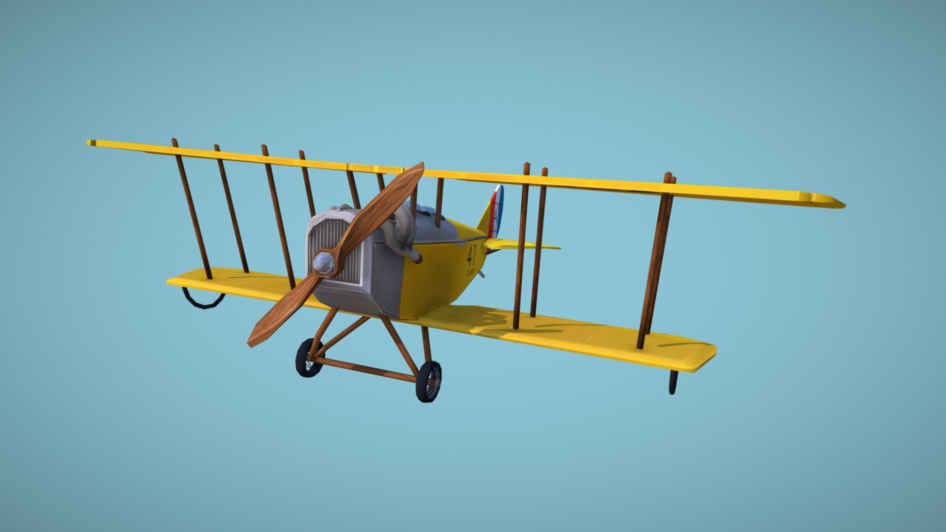 Stylized Plane - 3D model by Ariane.Van.den.Bossche [0e1ccc1] - Sketchfab