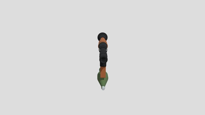 LOW POLY RPG-7 3D Model