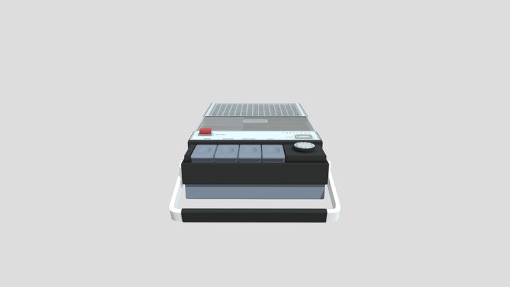 Cassette Player Draft 3D Model