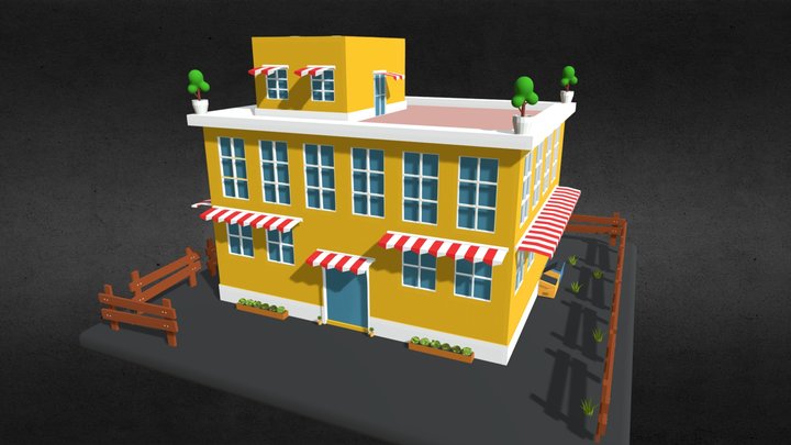 LowPoly House 3D Model