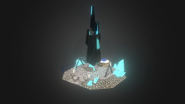 Base Alienígena 3D Model