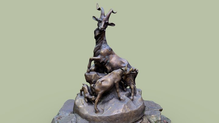 Five Rams Statue (五羊石像) 3D Model