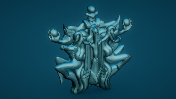 Mysterious perfume bottle 3D Model