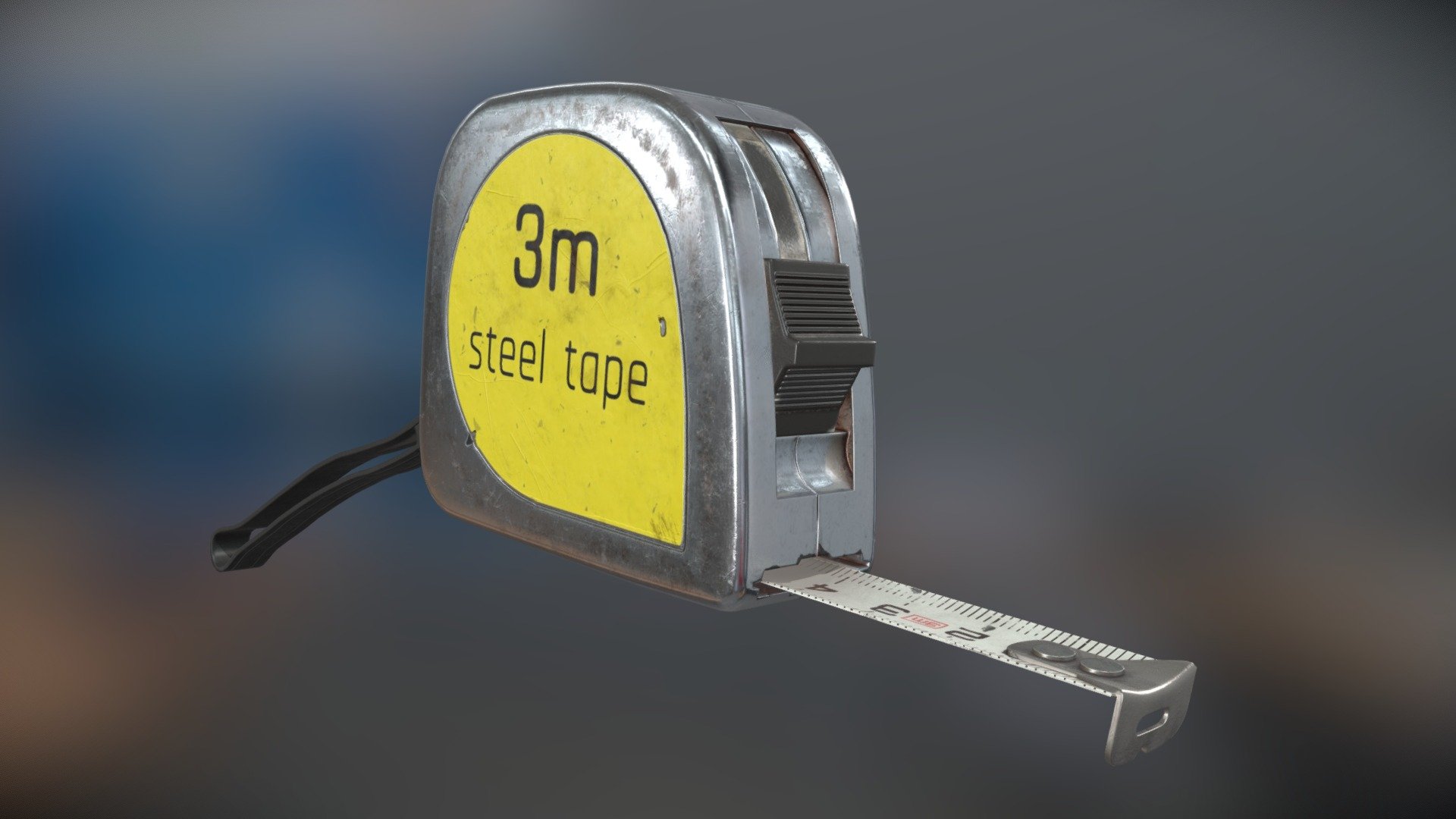 Tape measure DAE Game Asset Pipeline 3D model by the_Thorminator
