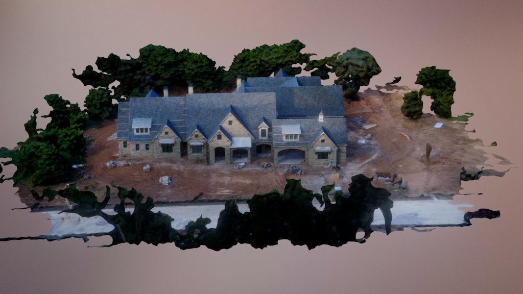 Dove White House Green Simplified 3d Mesh (1)