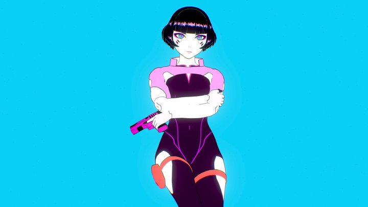 Sasha - Cyberpunk Edgerunners 3D Model