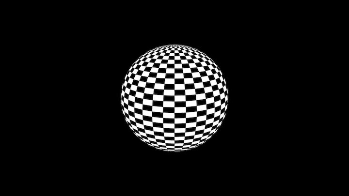 UV Sphere 36x36-2-color-diagonal 3D Model