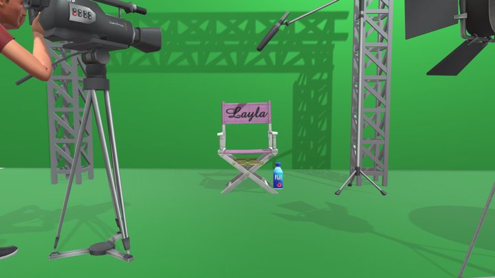 BIRTHDAY BACKGROUND 3D Model