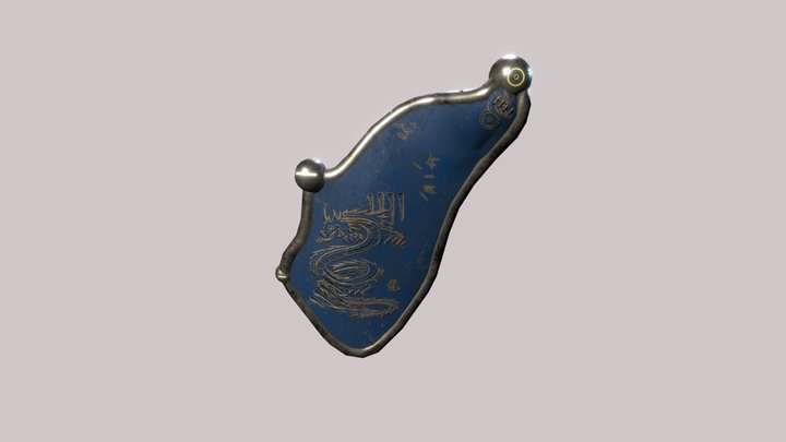 Sci-fi Shield 3D Model