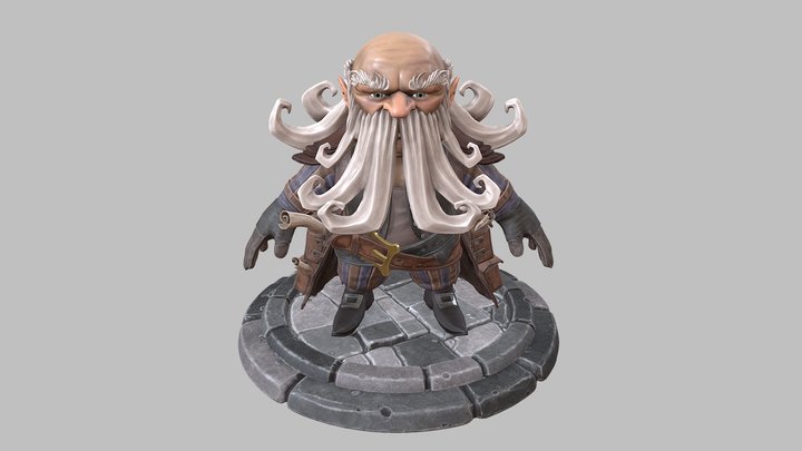 Elder Dwarf 3D Model