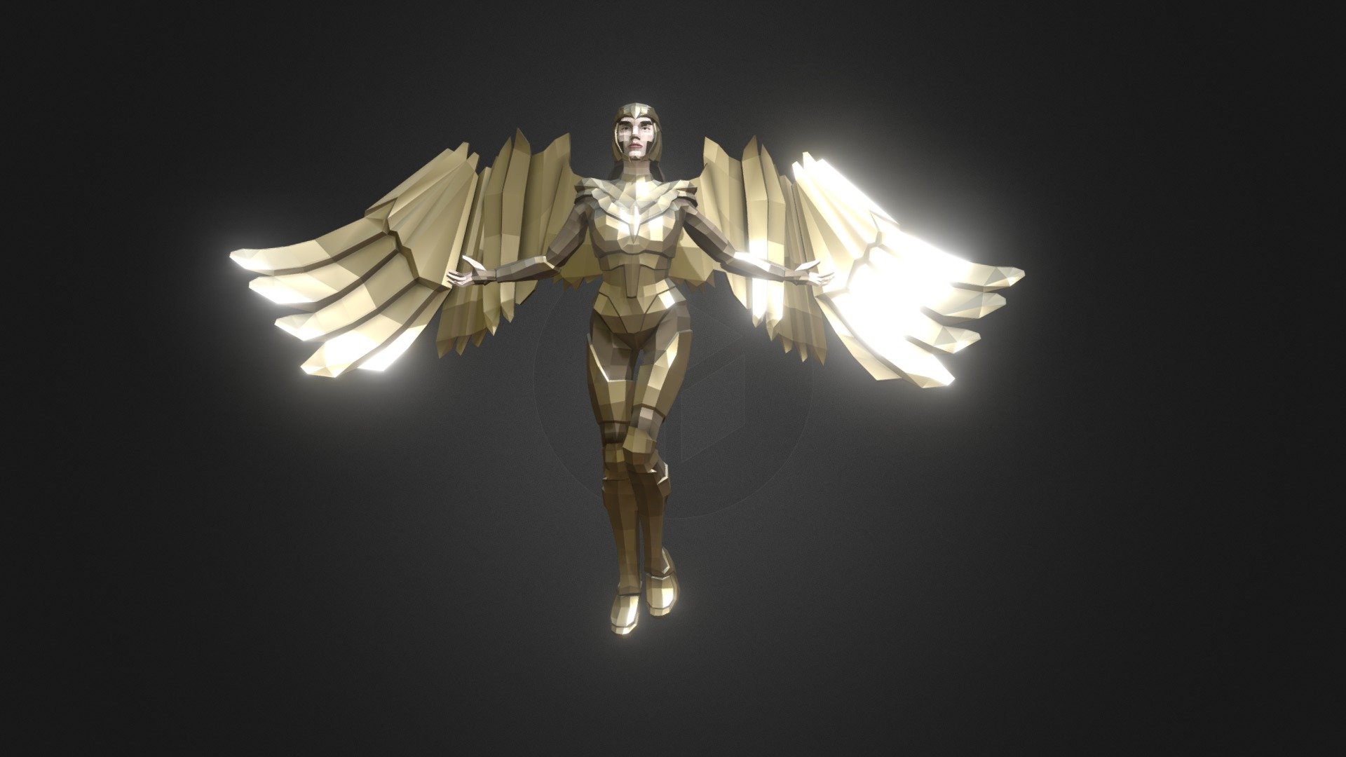 Golden Warrior Wonder Woman Gal Gadot Download Free 3d Model By Davida3d Davida3d 0e27b38