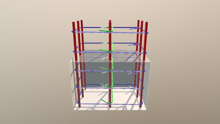 04-- Armadura tipicas de columnas ( caso C2 8 ba 3D Model
