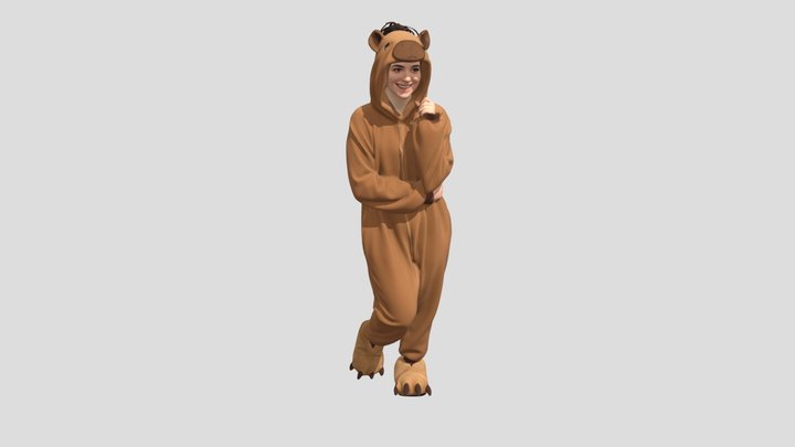 Capybara Onesie Joy – Kostenloses 3D-Modell STL