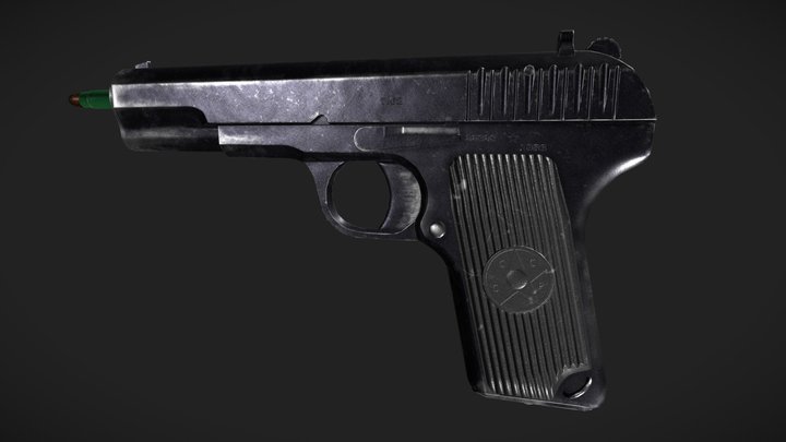 Soviet pistol TT - 33 3D Model