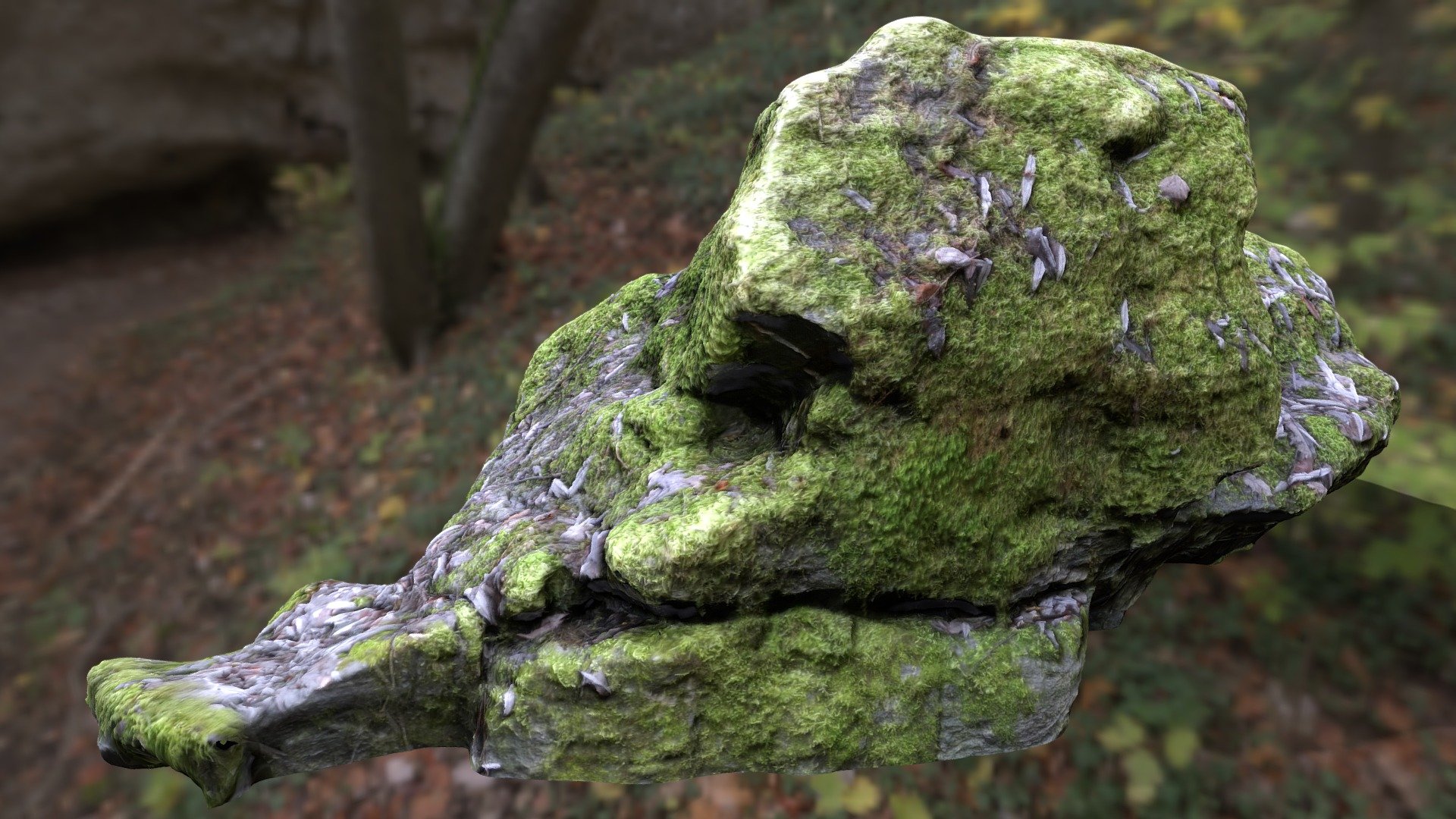 N081f Mossy Rock - Download Free 3D model by bimage [0e2883c] - Sketchfab