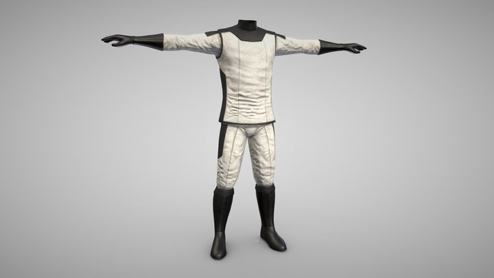 Space Cosmonaut Suit 3D Model