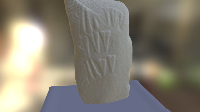 Menhir sculpté de Gavrini 3D Model