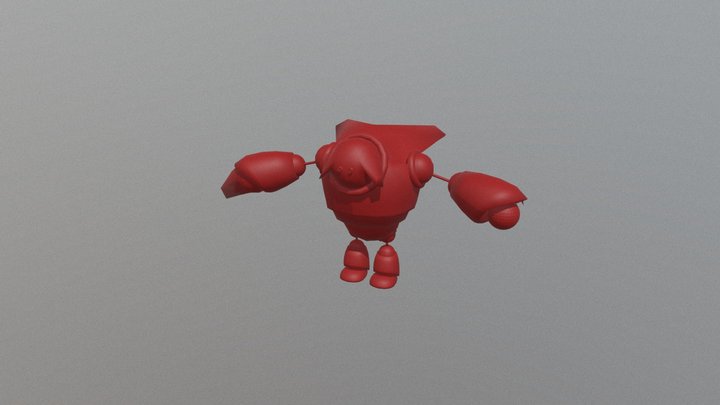 Coloured Final Robot 3D Model